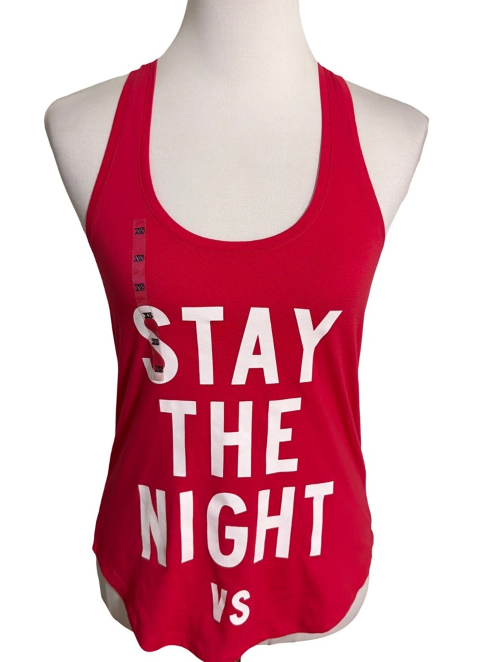 Victoria's Secret Red Racerback Tank Stay The Night